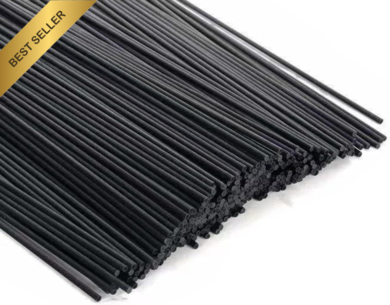 30 Pcs 23 * 5Mm Black Fibre Reed Diffuser Sticks - Premium Fragrance Refill Reed
