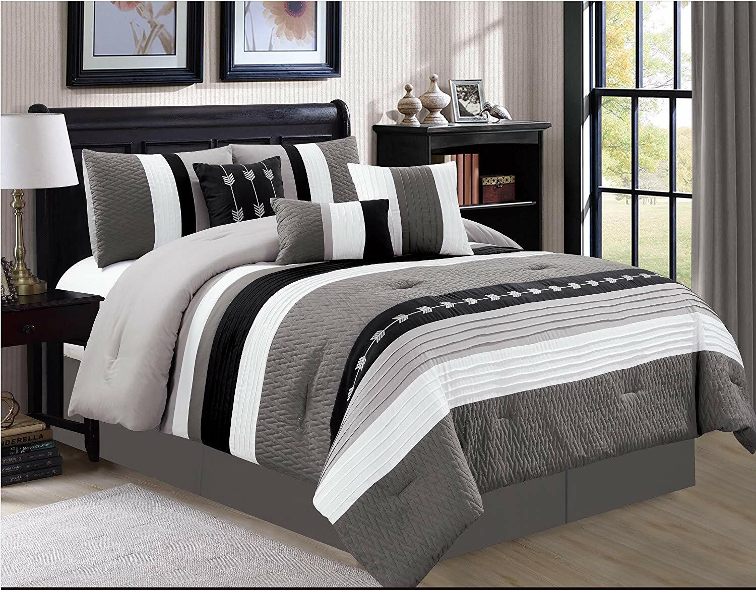 Baltimore Ravens Nfl Full Size Bed In A Bag 7 Piece Comforter Set