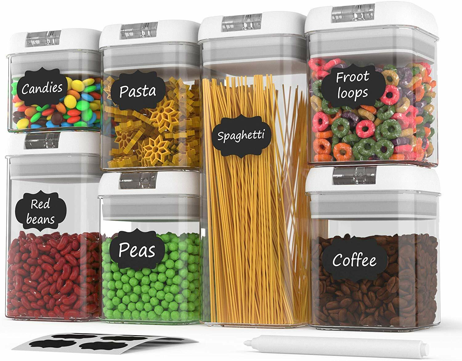 Food Storage Organization Sets Air Tight Container 7 Piece Durable