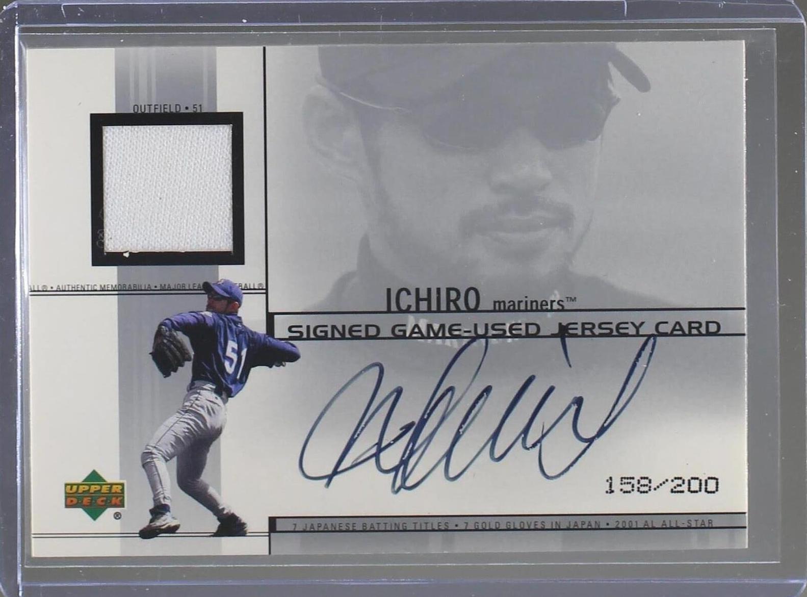 upper deck イチロー auto 2001 UPPER DECK ICHIRO TRIBUTE TO 51 #16 BCCG MINT OR BETTER