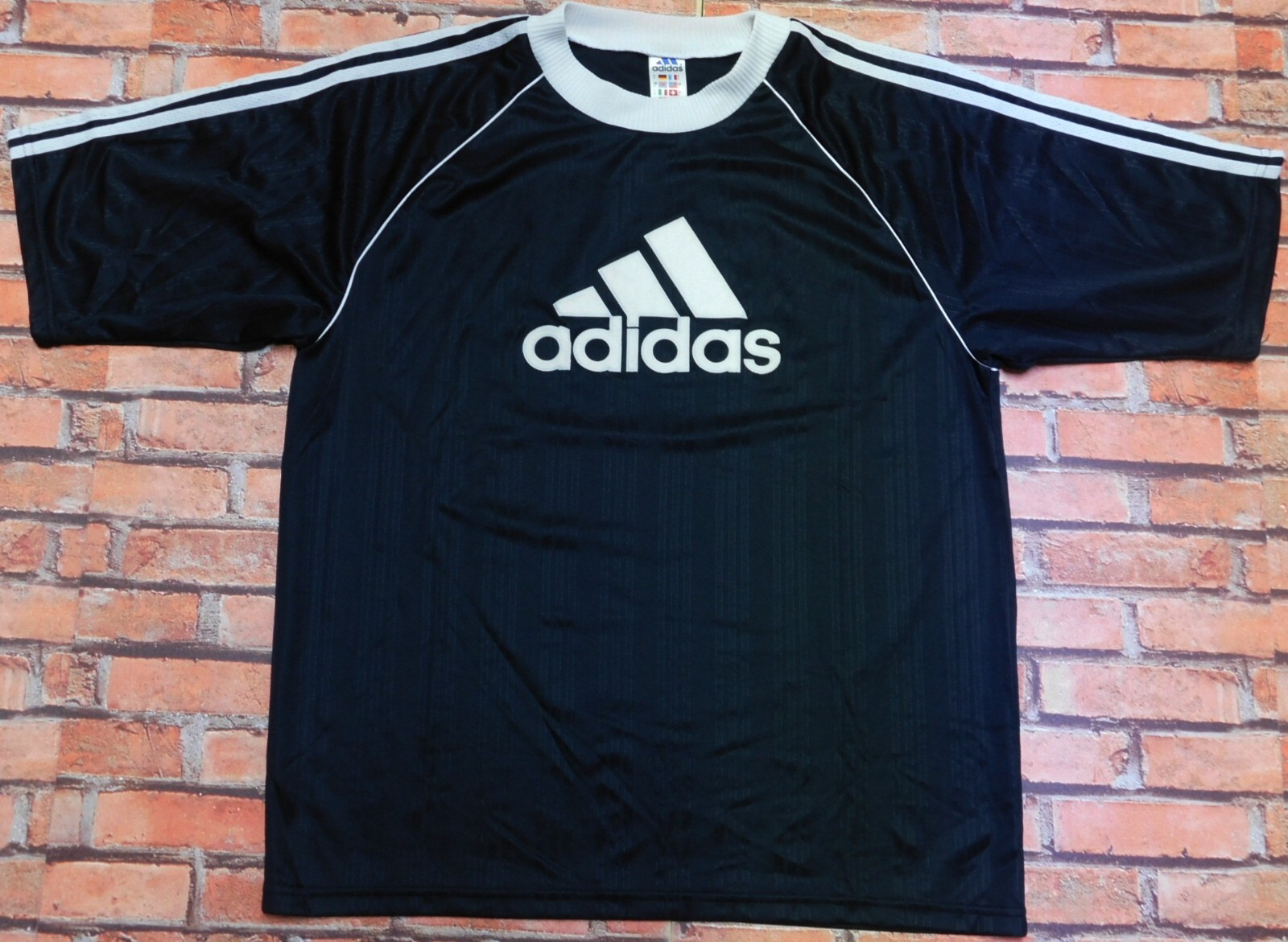 【ADIDAS】Originals RETRO STREET Football Jersey ★追跡可 Adidas Football Shirt Vintage Nolel Made In England (371