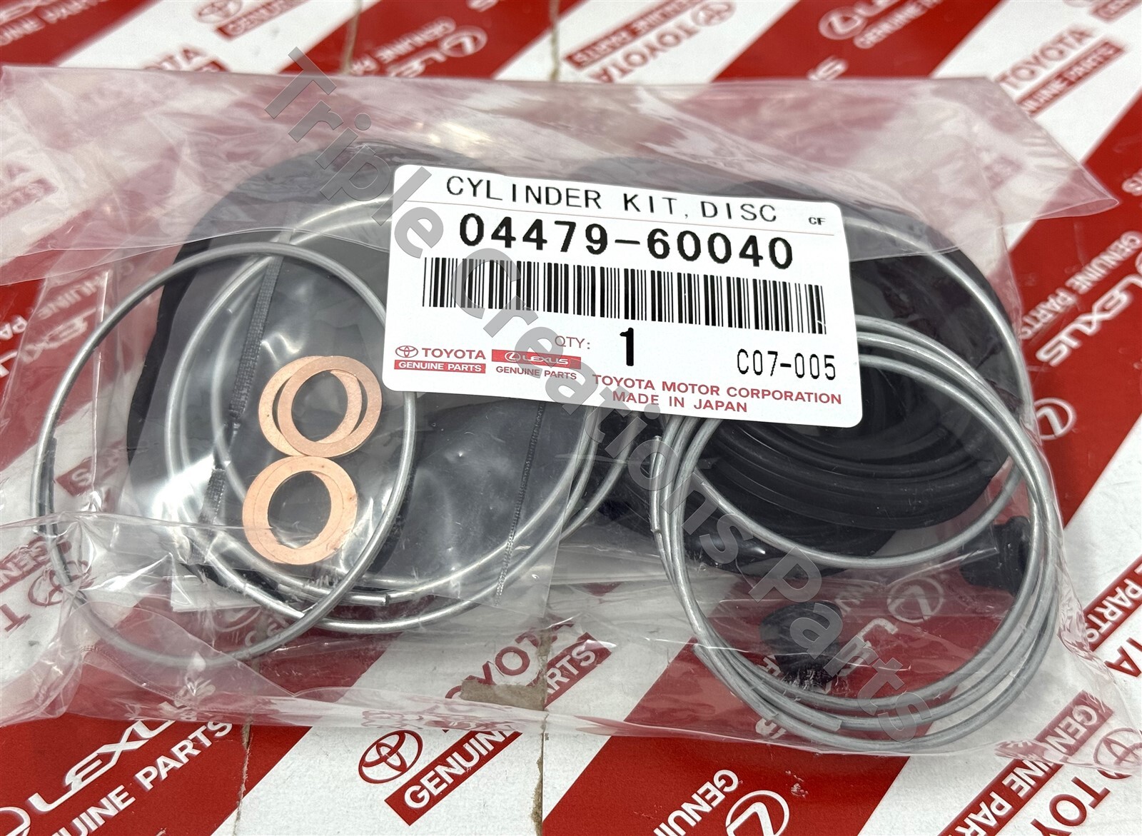 エルキドゥ 0447960040 Genuine Toyota CYLINDER KIT, DISC BRAKE, FRONT