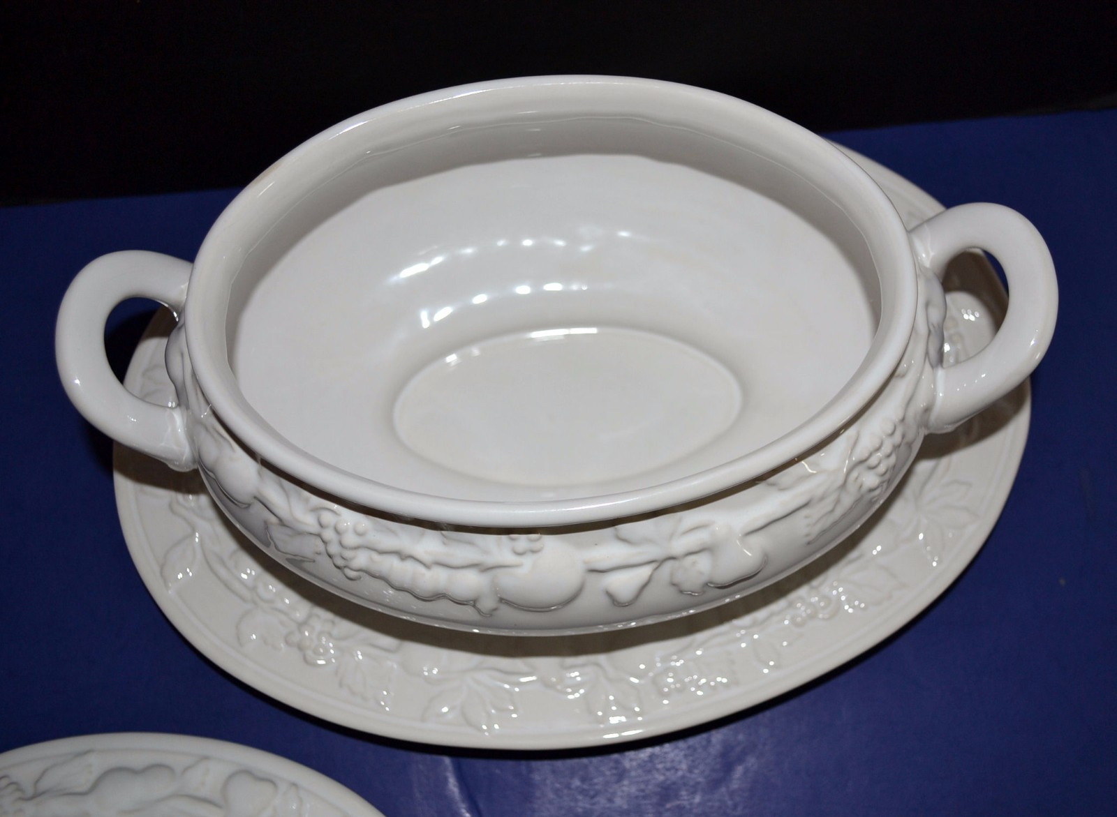 3 Piece Soup Tureen/Lid/Underplate Terre Verde by Sanor Ceramica ~ Portugal