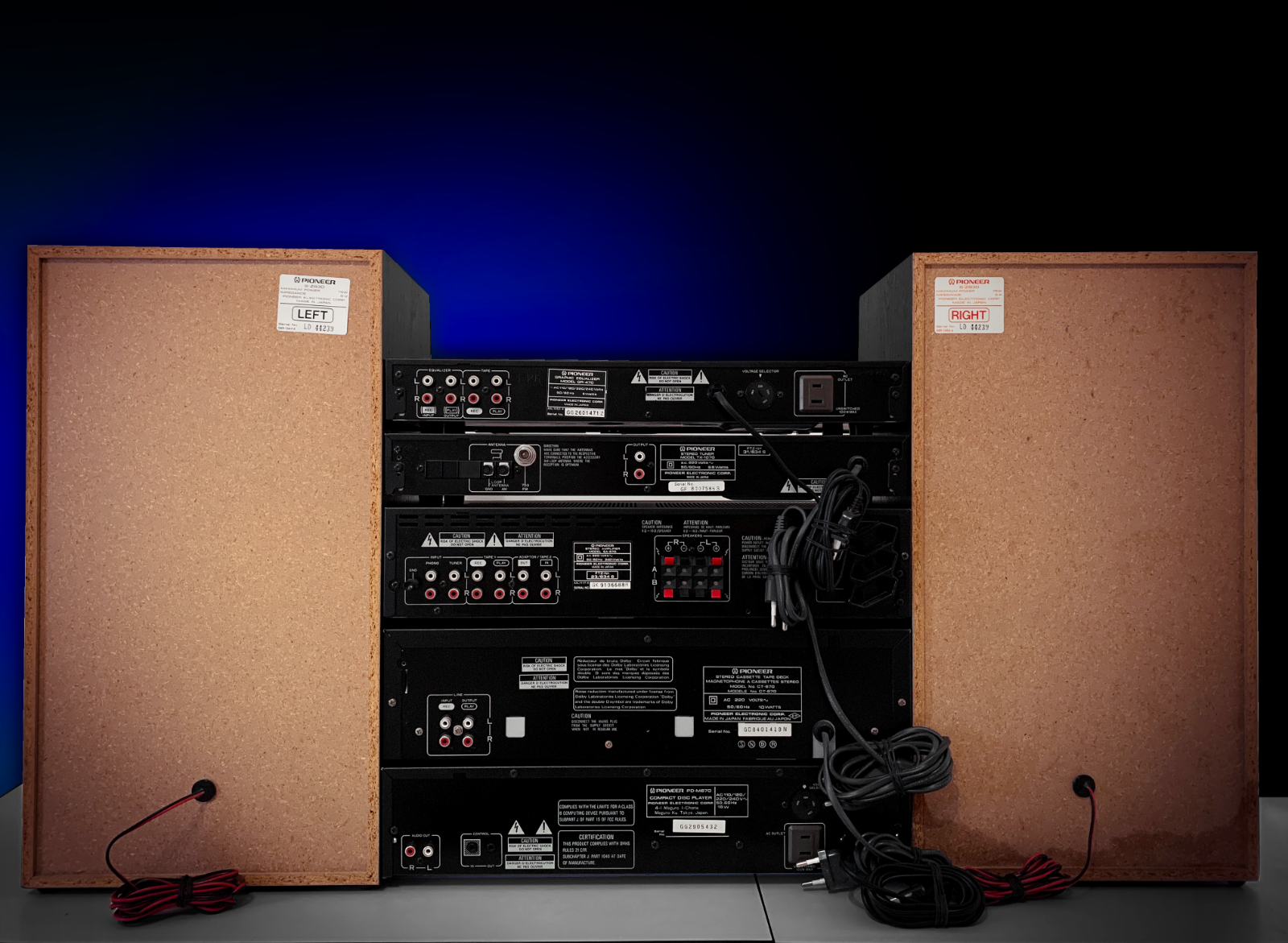 PIONEER 570 SERIES 🌈RaRe🌈 Vintage Component Stereo System