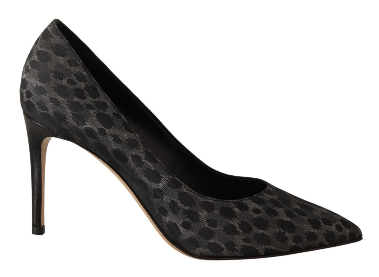 

SOFIA Shoes Черные кожаные туфли-лодочки на высоком каблуке с леопардовым принтом, EU37 / US6,5 $300, Черный