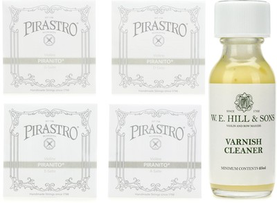 Pirastro 915150 + W.E. Hill & Sons PL2150 Value Bundle