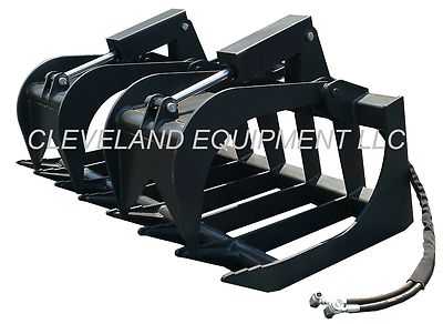 NEW 78'' HD ROOT GRAPPLE ATTACHMENT Skid Steer Loader Rake Brush Log Rock Utility
