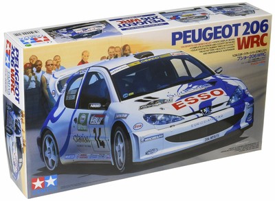 Tamiya 1/24 Sports Car Series No.221 Peugeot 206 WRC Model Car 24221