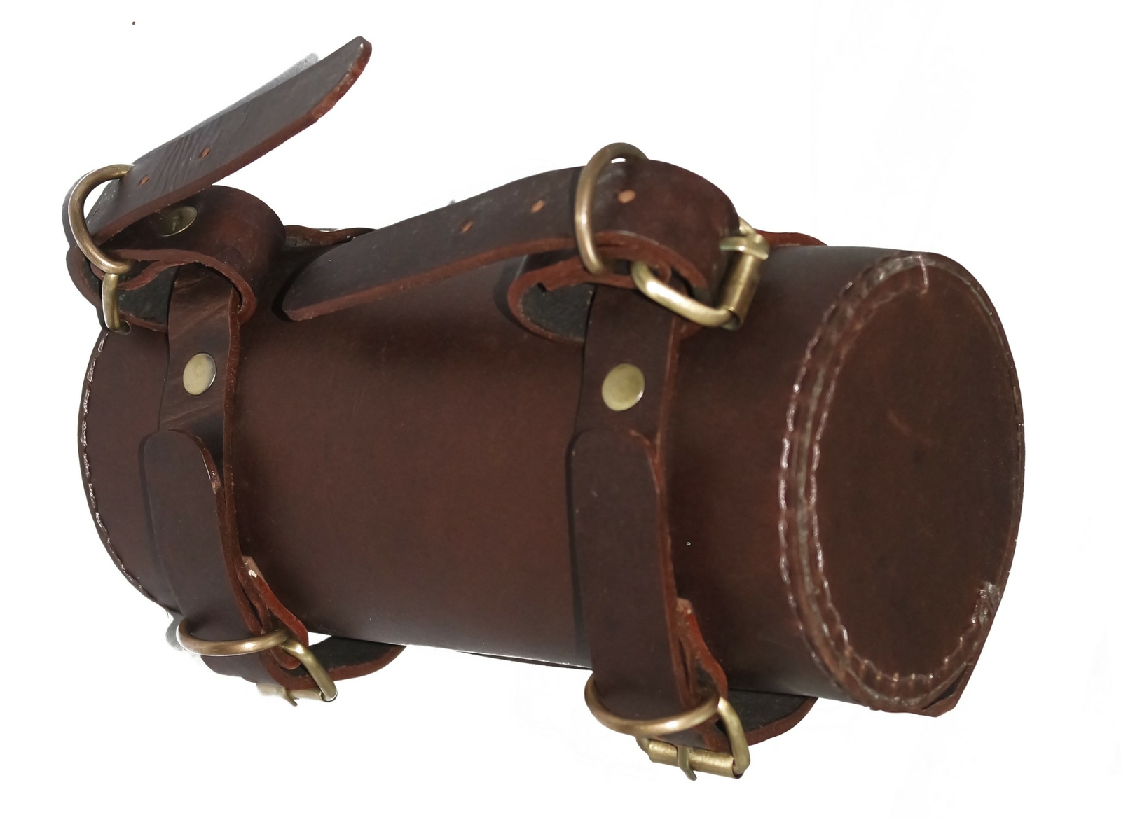 For Matchless Bikes Brown Leather Tool Bag Roll With Logo 