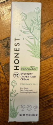 Honest Everyday Diaper Rash Cream, Fragrance Free, 2.5 oz (70.8 g) 12/25 #
