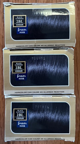 LOT OF 3- L'Oreal Superior Preference Permanent Hair Color 2BL Black Sapphire