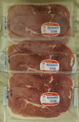 3pk Boneless Country Style Ham 12 oz Vacuum Sealed Dennis Center End Slices Pork