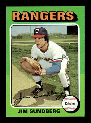 1975 Topps #567 Jim Sundberg Texas Rangers Rookie RC EX-MT Baseball Card *C976. rookie card picture