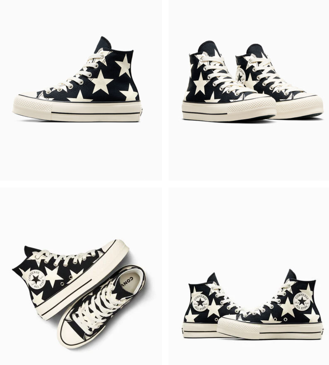 BIBI　CONVERSE×AMERI ALL STAR LIFTED Converse Chuck Taylor All Star Lift Stitch Sich Black