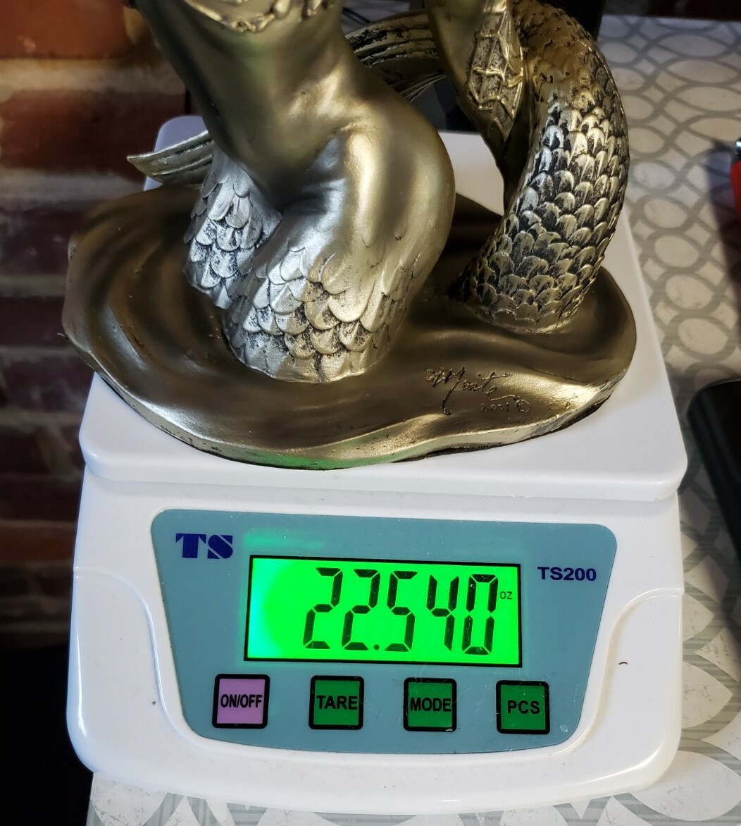 MERMAID HOOD ORNAMENT RARE  Voluptuous Siren RUST PROOF RESIN Big Rig Rat Rod 