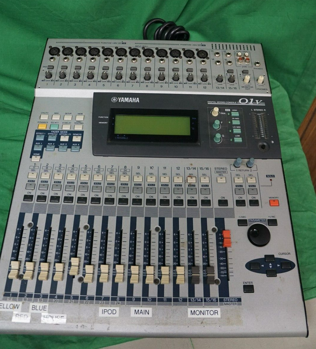 YAMAHA O1V デジタルミキサー 16チャンネル　MY8-AT搭載 Yamaha O1V 16 Channel Digital Recording Mixer Console Parts