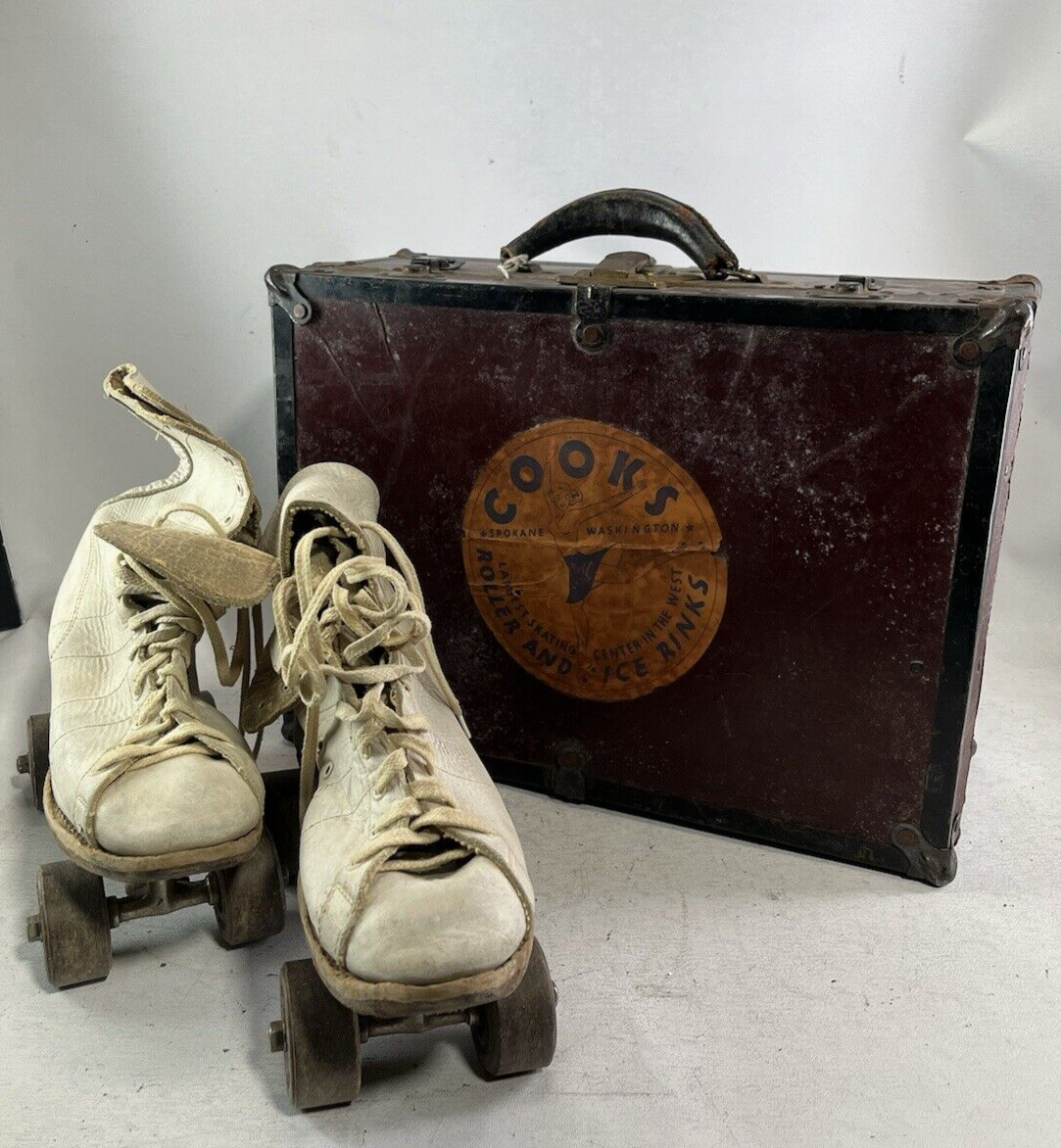 VINTAGE 1940 COOKS ROLLER AND ICE RINK SPOKANE WASHINGTON