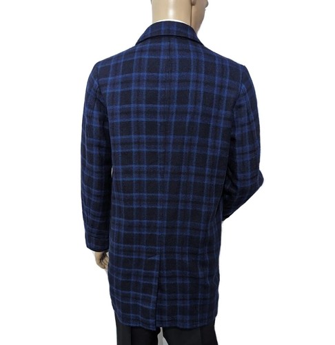 Pre-owned Paul Smith Ps  Mens Wool Check Slim Fit Epsom Overcoat Uk M , 38r Rrp £485 In Multicoloured