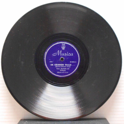 Im Gruenen Wald/Tenor Quartette & Orchestra (10'', 78 rpm, Musica, M9024)
