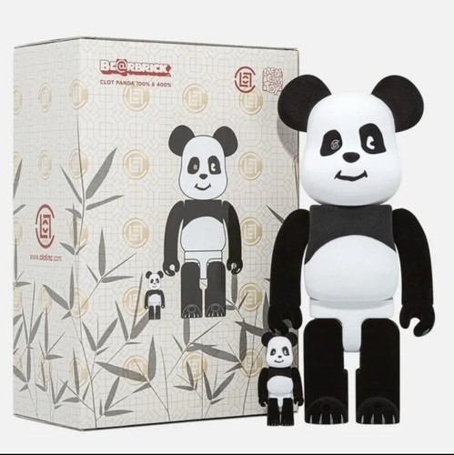 その他 MEDICOM TOY - CLOT x Be@rbrick Clot Panda 100% & 400% Medicom 400% + 100% Bearbrick ~ Clot Panda Be@rbrick Flocky