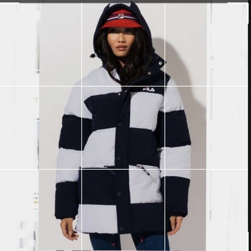 [ FILA ]★Down Short Padded Jacket Amazon.com: Fila Women's Doro Puffer Jacket-WHITE BLACK_XS