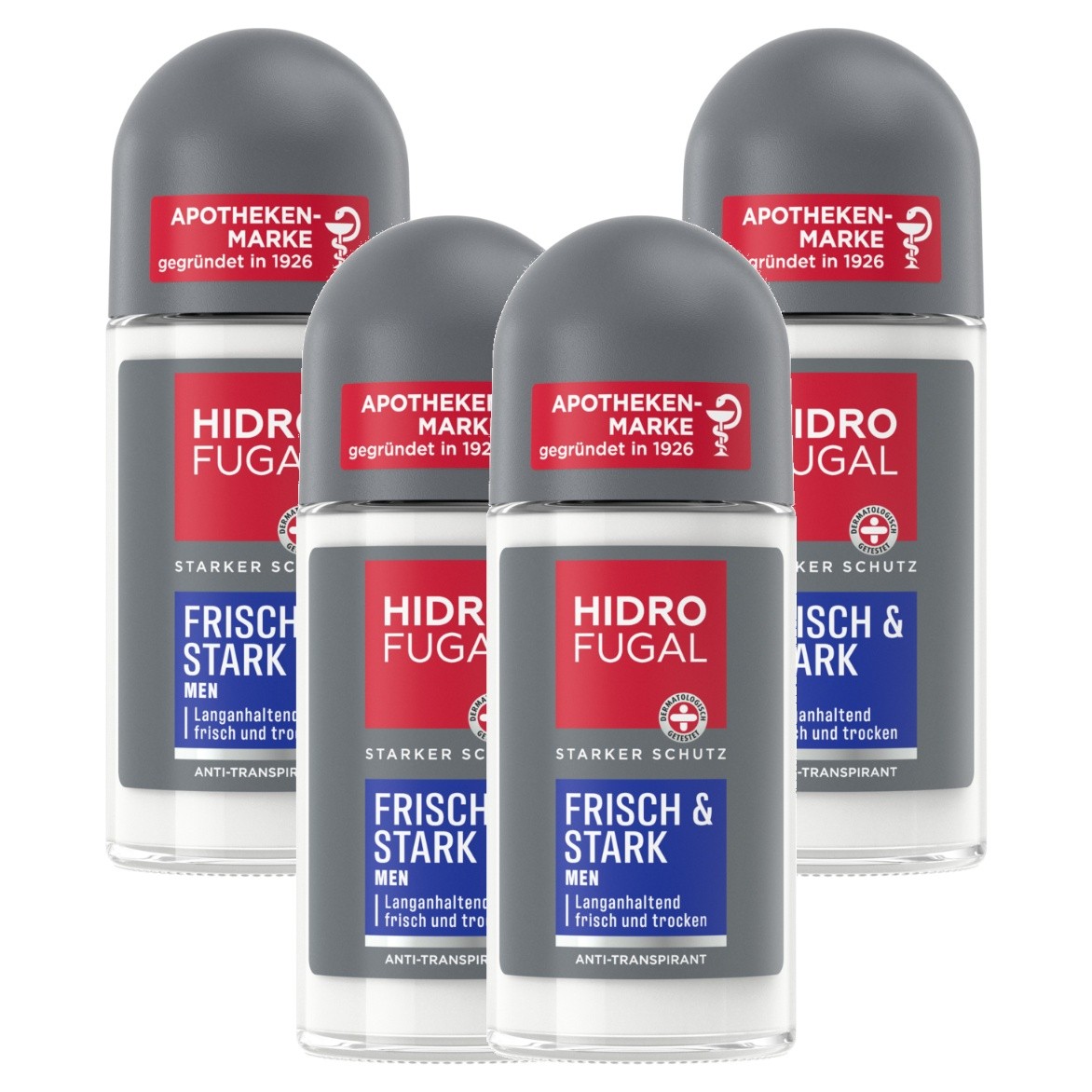 HIDROFUGAL Deo Men Frisch & Stark Roll-On 4 x 50ml - Bild 1 von 7
