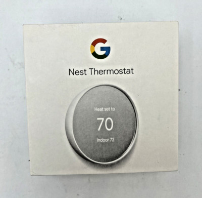 Google Nest Smart Thermostat, Snow - GA01334-US
