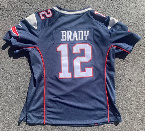 Brady 12 NFL ウニフォーム Tom Brady #12 New England Patriots NFL Football Nike Dark