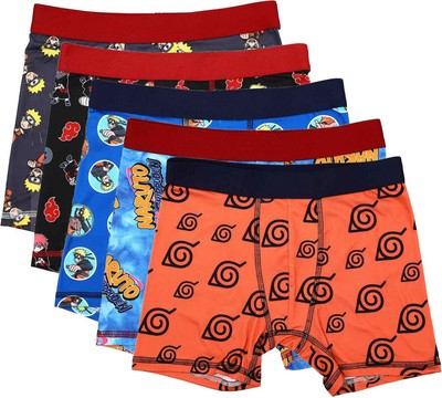 Молодежные боксерские трусы Naruto Shippuden, 5 штук в упаковке
