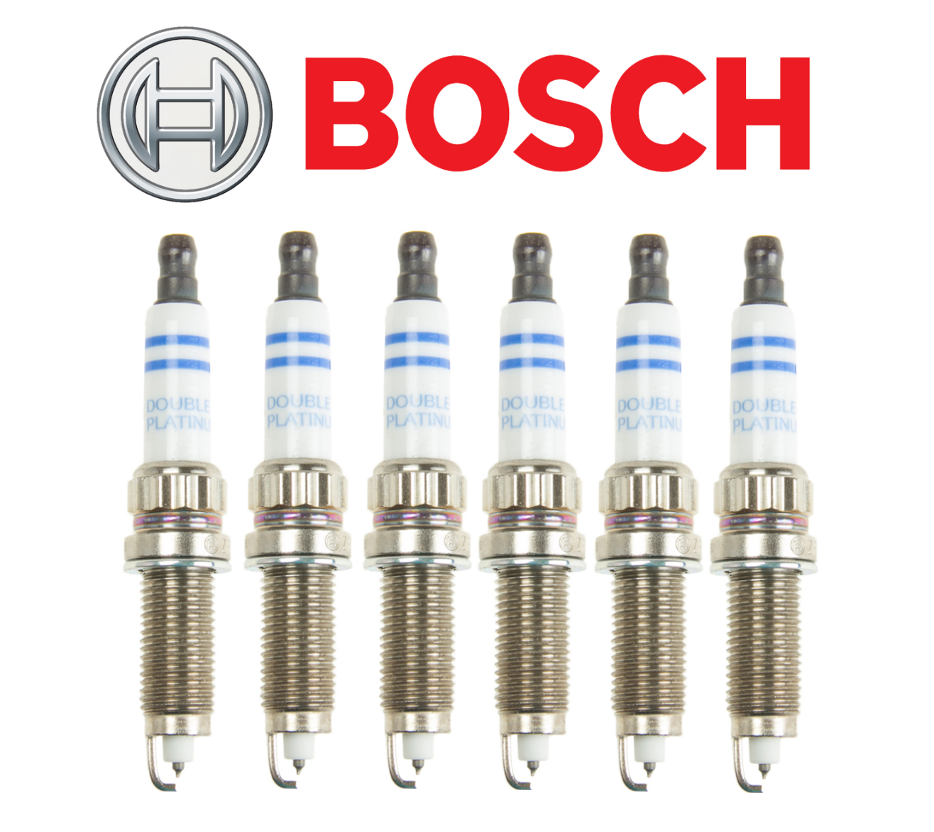 OEM Spark Plug Set Platinum 6pcs Bosch BMW 6 Cyl 1 3 4 5 6 7 X1 X3 X4