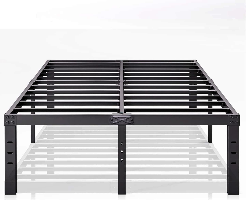 Queen Size Storage 18 Inch Tall Storage,platform Metal Bedframe For Ki