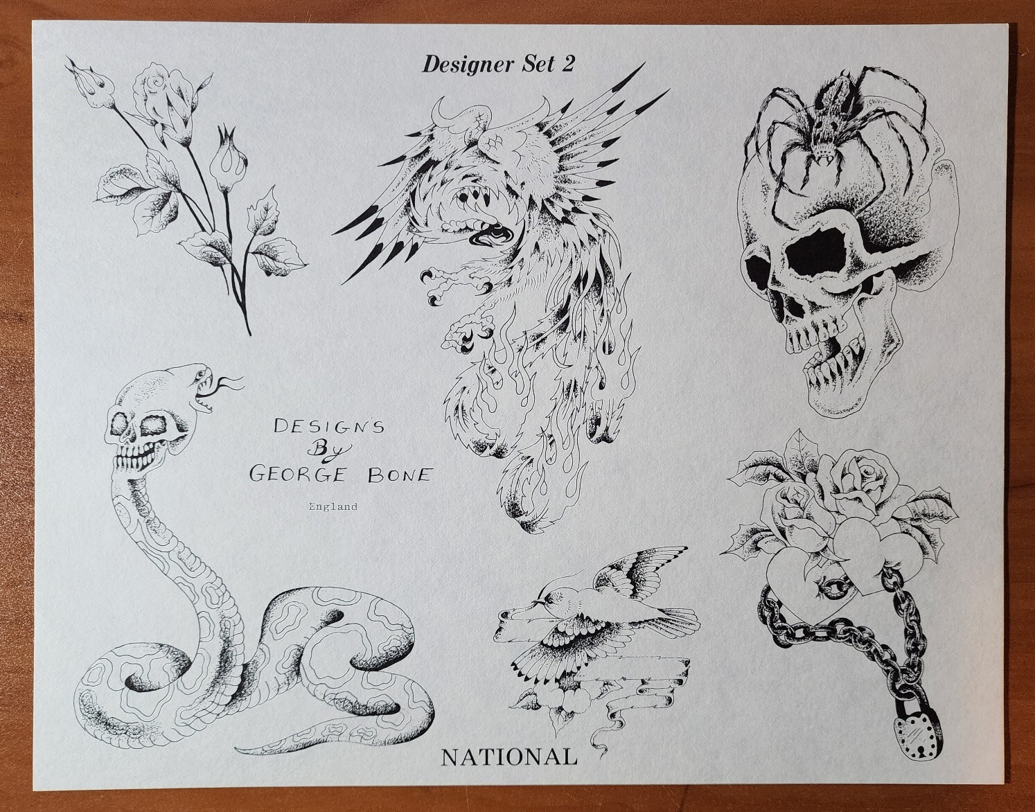 ORIGINAL George Bone Traditional Vintage 81 National Tattoo