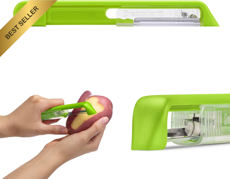 Sharple Self-Sharpening Vegetable Peeler - Kermit Green