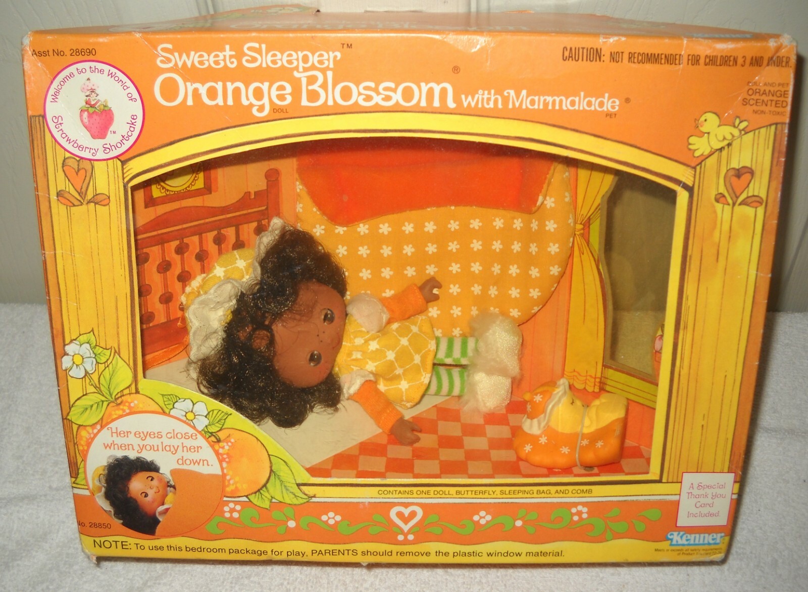 激レア　ORANGE Sweet William 12inch 10361 NIB Vintage Kenner Strawberry Shortcake Sweet Sleeper