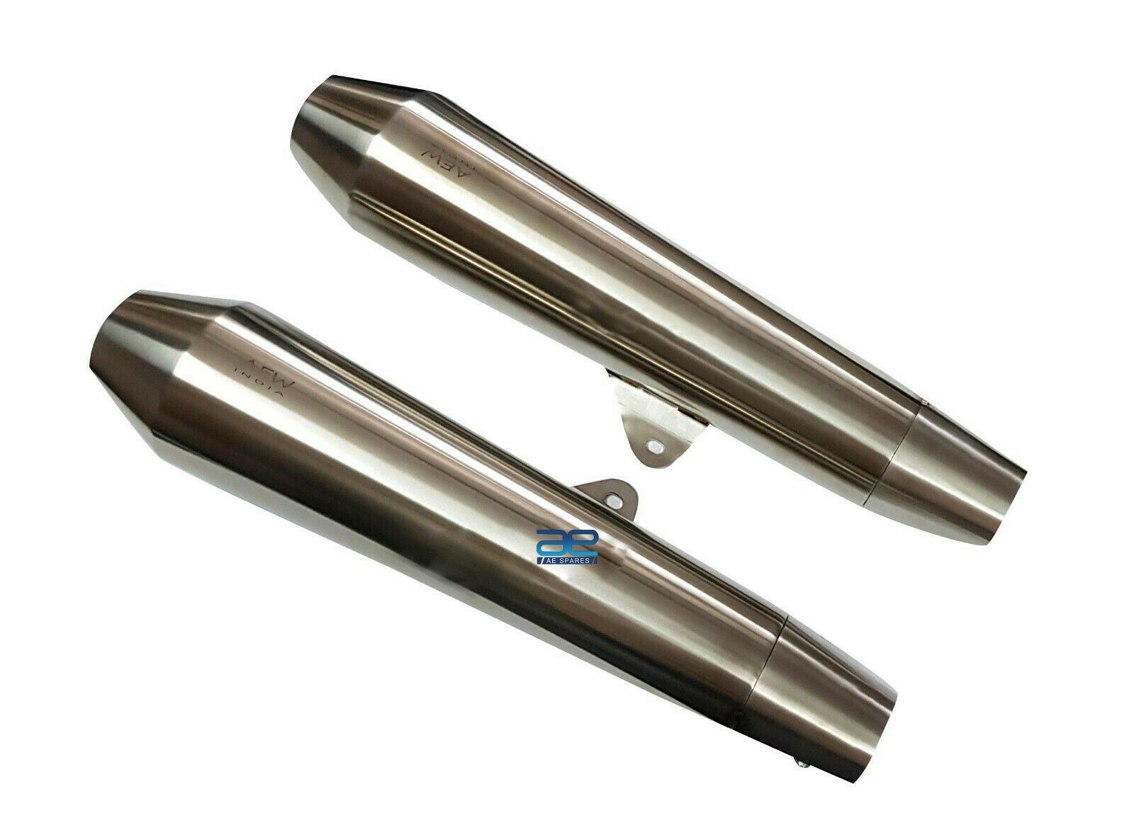 For Royal Enfield Continental GT 650 S S AEW TE 102 Exhaust Silencer Pair 