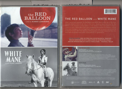 Red Balloon + White Mane - Brand New MINT & Sealed DVD - Albert Lamorisse Films