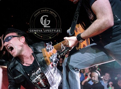 Bono U2 Concert Photograph From Original Negative 