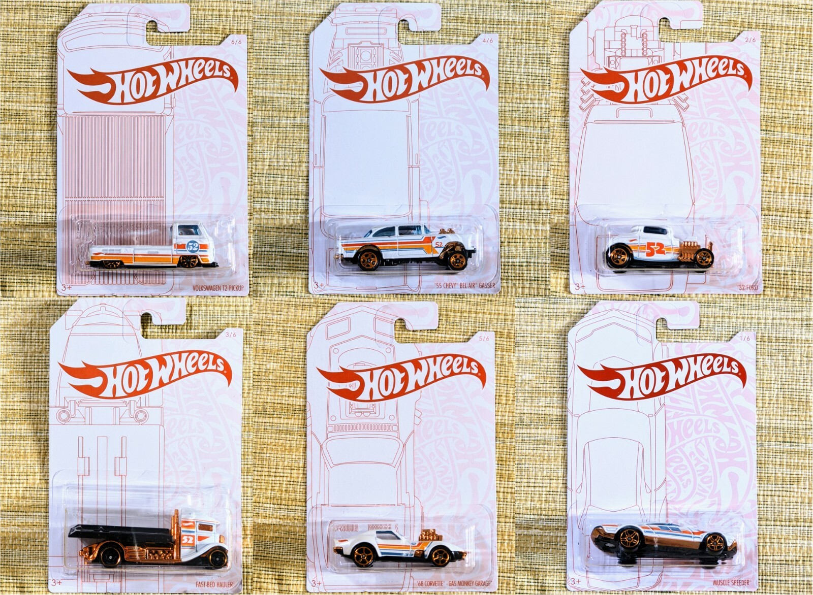 ホットウィール　パール&クローム　us版① Hot Wheels 2024 Pearl & Chrome (Blue & Gold?) シリーズ Mix 1