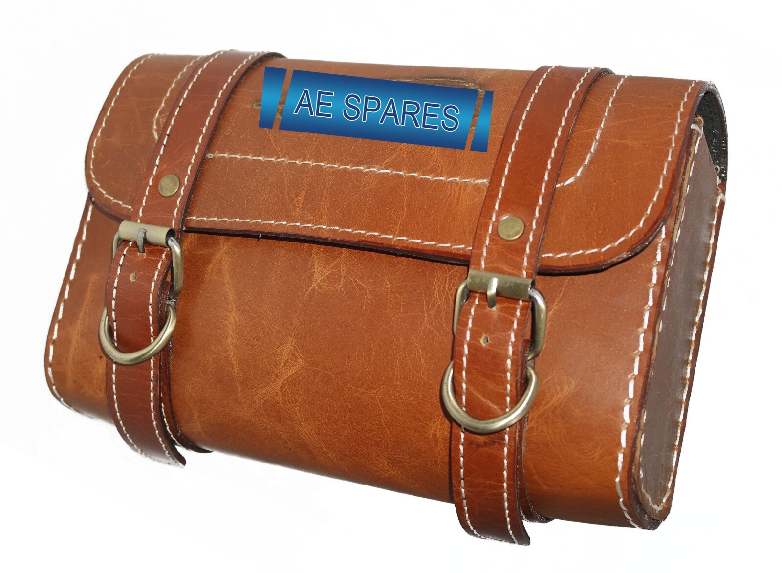 Genuine Leather Tool Roll Bag With Indian Logo For Indian Chief Motorcycle