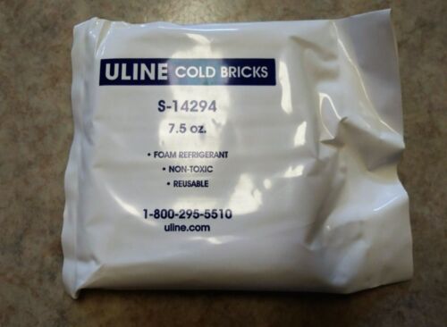 Lot of 20 ULINE Cold Bricks S-14294 reusable non-toxic foam refrigerant 7.5 oz