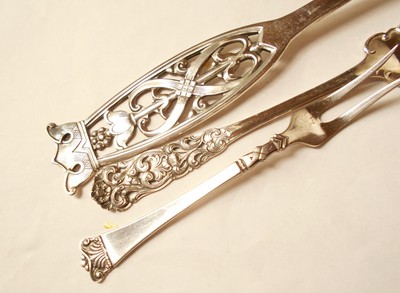3 NORWAY Silver Serving FORKS MAGNUS Aase Vintage-Fabulous-herring-Meat+