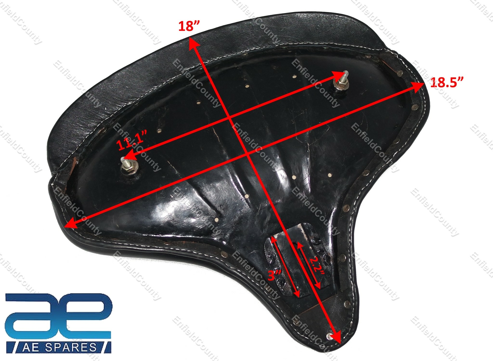 For HARLEY WLA WLC VL UL WL Knucklehead Genuine Leather Solo Seat Black  
