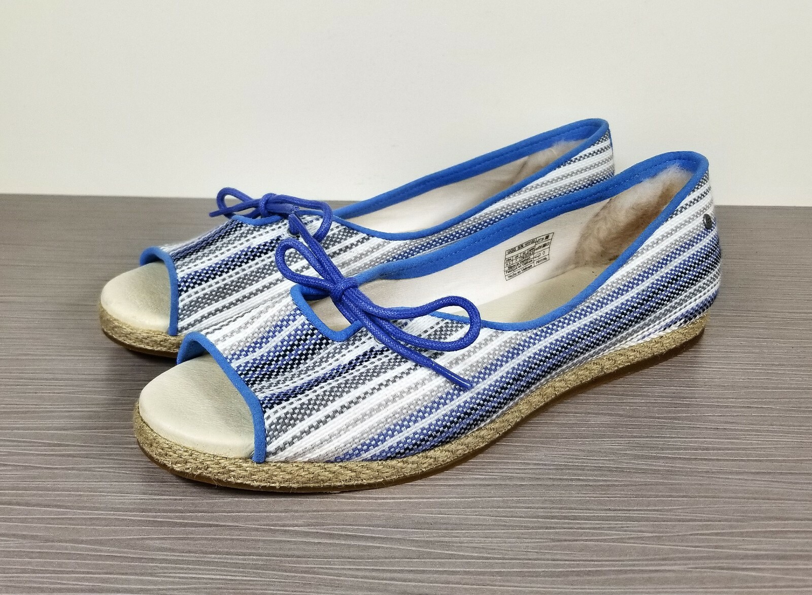 UGG Marleigh Serape Genuine Lamb Fur Lined Sandal Multicolored Womens Size 8.5 M