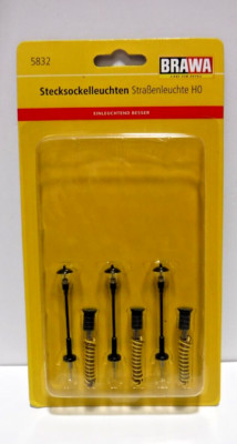 BRAWA Stecksockelleuchten HO Scale Model Street Lights 092623AST