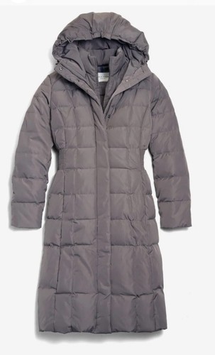 Cole Haan Grey Winter Hooded Down Parka Coat V3918 Womens