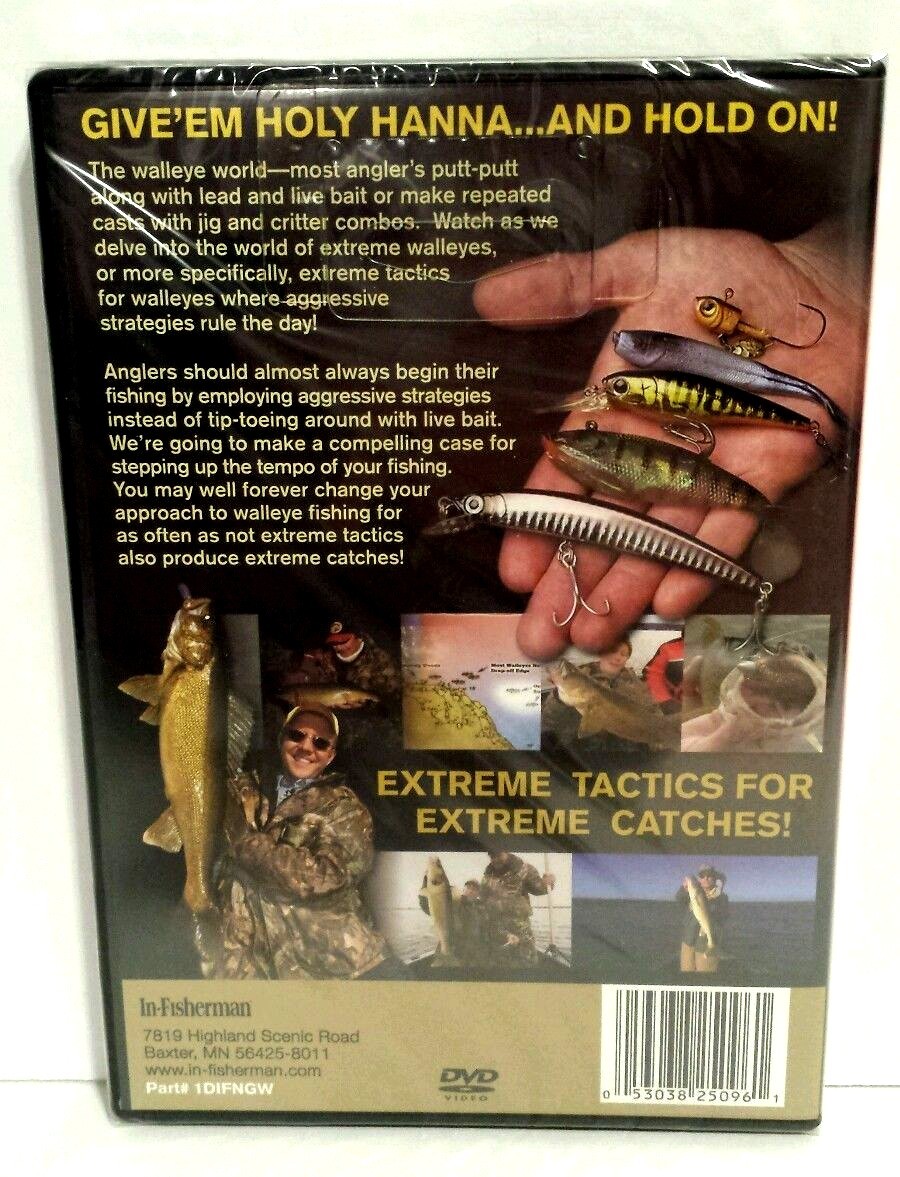 NEW In-Fisherman New Generation Walleye Tactics DVD Video Fishing Bait Fishing