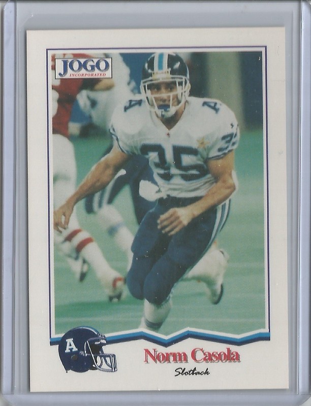 1994 Jogo CFL 266 Norm Casola Rookie Toronto Argonauts Argos RC eBay