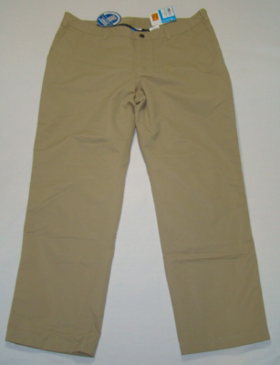 NWT Columbia PFG Mens 42x32 Omni-Tech Khaki Hiking Fishing Waterproof Pants