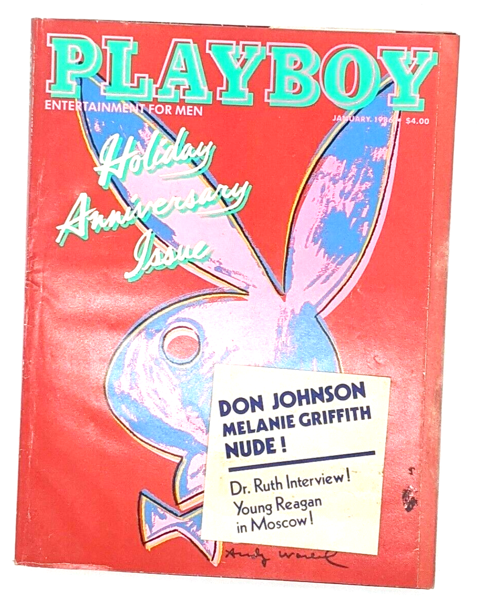 PLAYBOY MAGAZINE - January 1986 Holiday Issue Andy Warhol | eBay