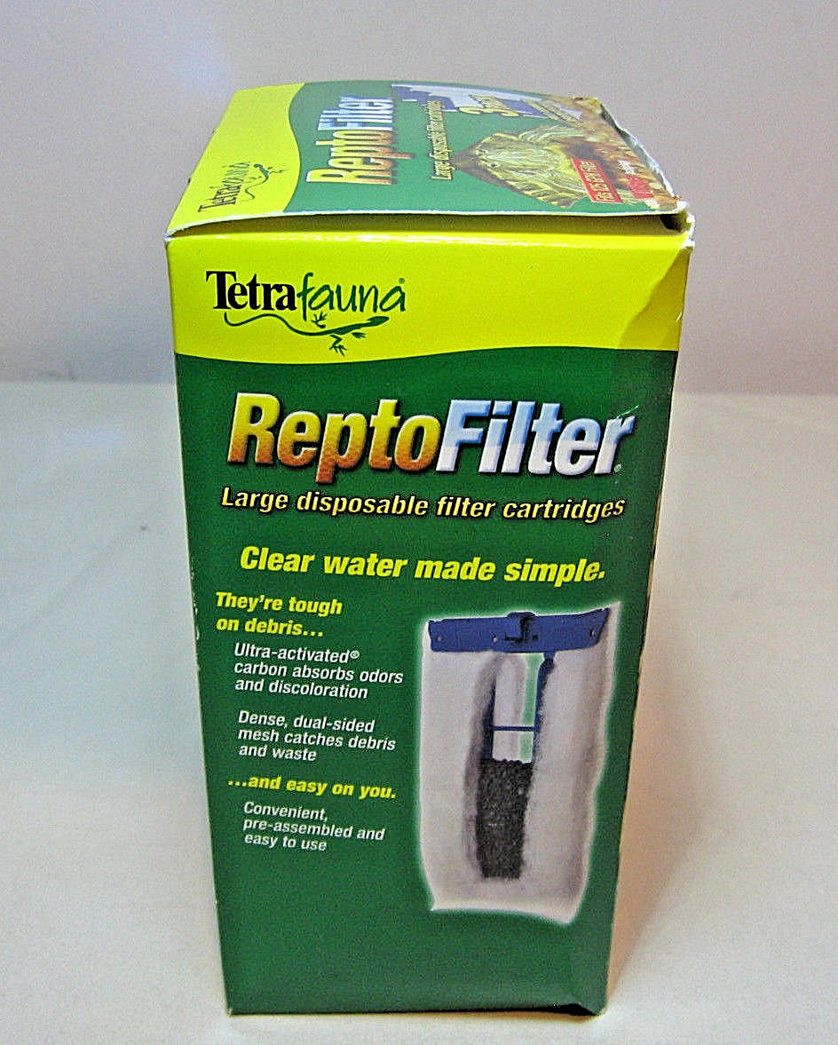 TETRA FAUNA REPTO FILTER-LARGE 3 PACK-125 GPH FILTER-WHISPER TECHNOLOGY